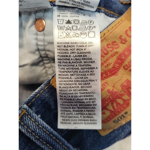 Levi's 501 Men's Sz 38 Button Fly PC9-00501-0194 Rugged Y2K Cowboy Rancher - Picture 9 of 12